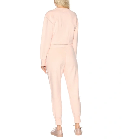 Shop Rag & Bone Cotton-blend Terry Sweatpants In Pink