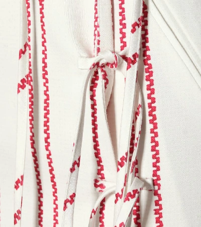 Shop Altuzarra Anniversary Collection - Obi Stretch Cotton Skirt In White