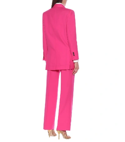 Shop Ami Alexandre Mattiussi Wool Blazer In Pink