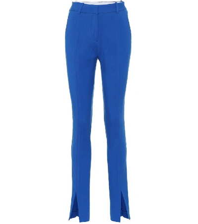 Shop Victoria Beckham High-rise Slim Pants In Blue