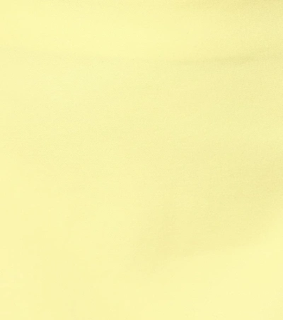 Shop Attico Cotton-blend Miniskirt In Yellow