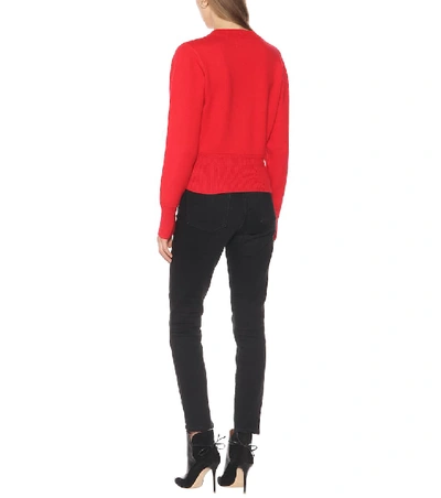 Shop Isabel Marant Étoile Kaylyn Lace-up Sweater In Red