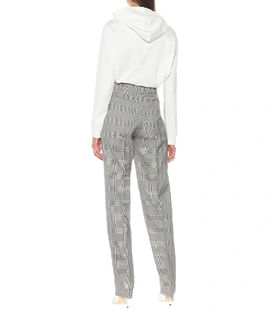 Shop Giuliva Heritage Collection The Cornelia Checked Wool Pants In Grey