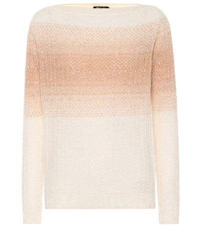 Shop Loro Piana Cashmere And Silk Sweater In Beige