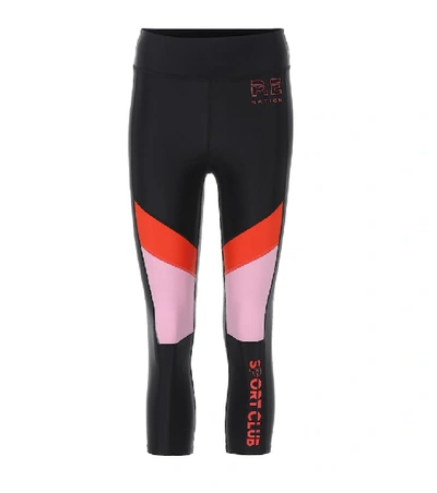 Shop P.e Nation First Innings Cropped Leggings In Black