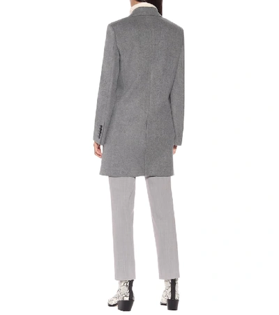 Shop Joseph Elkins Wool-bend Coat In Grey