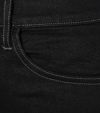 Shop 3x1 The Maya Skinny Flare High-rise Jeans In Black