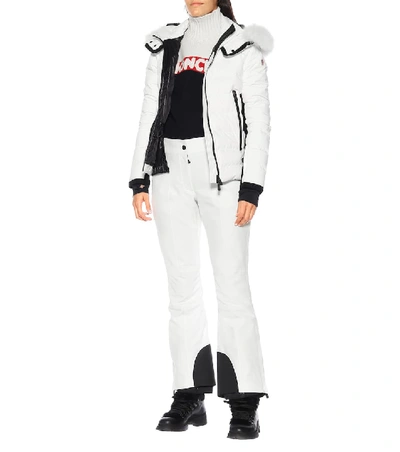 Shop Moncler Windstopper Flared Ski Pants In White