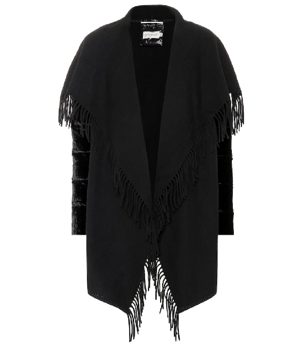 moncler wool cape