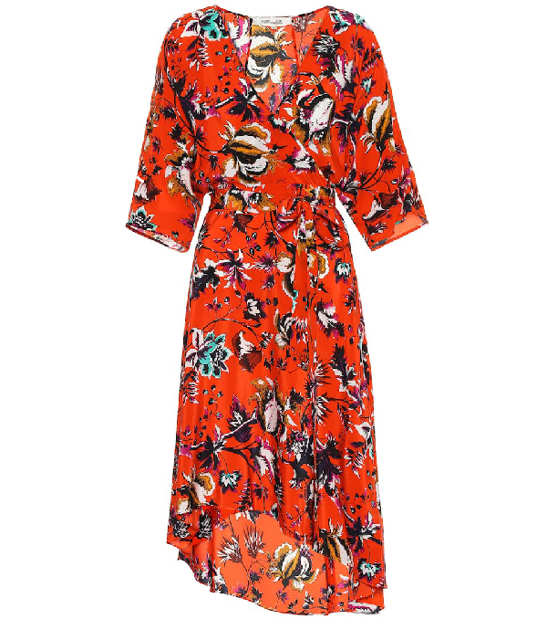 diane von furstenberg orange dress