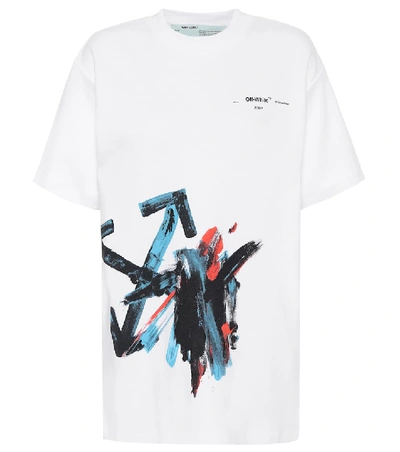 Shop Off-white Cotton-jersey T-shirt In White
