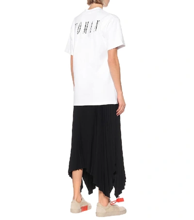 Shop Off-white Cotton-jersey T-shirt In White