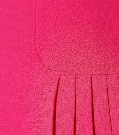 Shop Valentino Silk-crêpe Dress In Pink