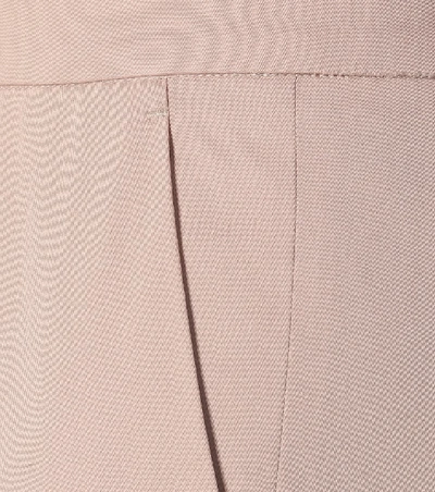 Shop Etro Mid-rise Stretch-cotton Pants In Pink