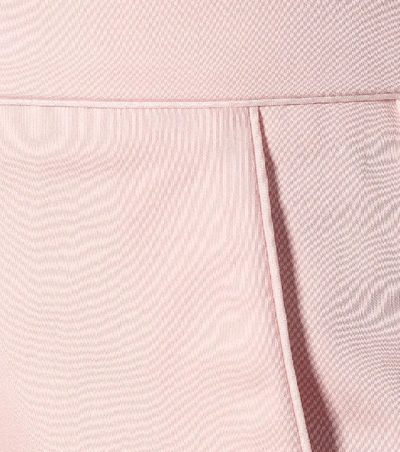 Shop Max Mara Luana High-rise Slim Cotton Pants In Pink
