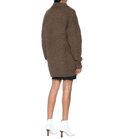 Shop Isabel Marant Étoile Malo Wool And Cotton Sweater In Brown