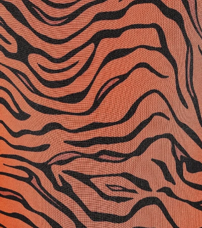 Shop Reina Olga Funky Tiger-print One-piece Swimsuit In Orange