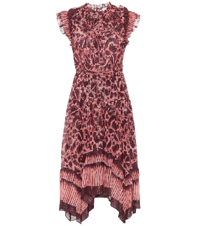 Shop Ulla Johnson Amalia Cotton-blend Maxi Dress In Red