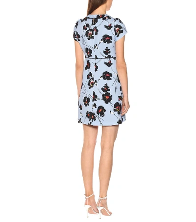 Shop N°21 Printed Crêpe Minidress In Multicoloured