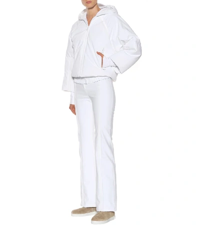 Shop Fendi Flared Ski Pants In White