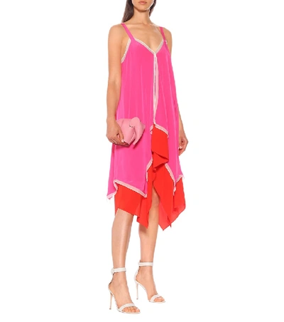 Shop Diane Von Furstenberg Wren Silk-crêpe De Chine Dress In Pink