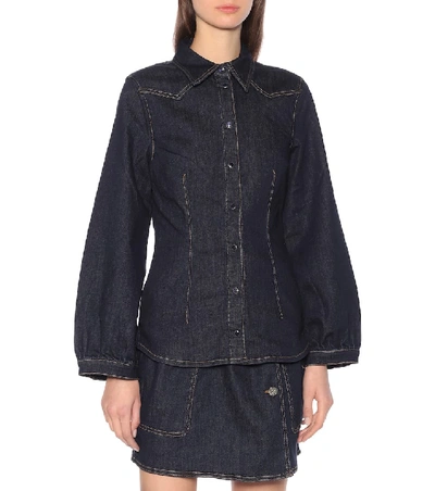 Shop Baum Und Pferdgarten Bonny Denim Shirt In Blue