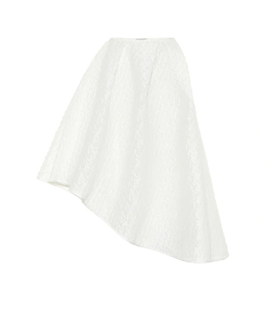 Shop Cecilie Bahnsen Elliot Linen Plissé Skirt In White