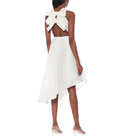 Shop Cecilie Bahnsen Elliot Linen Plissé Skirt In White