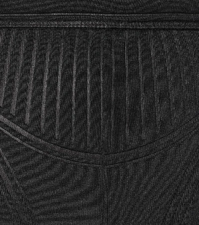 Shop Mugler Compression Biker Shorts In Black