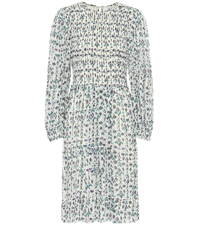 Isabel Marant Étoile Eulie Smocked Bodice Long Sleeve Dress In White