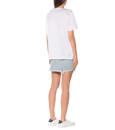 Shop Givenchy Printed Cotton-jersey T-shirt In White