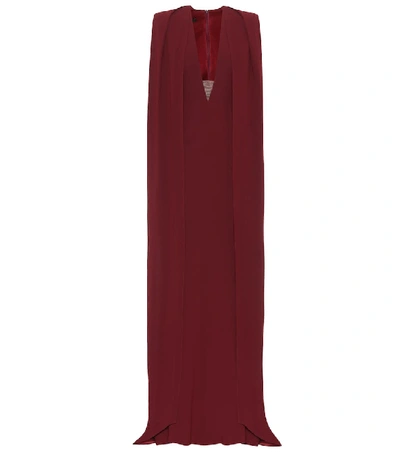 Shop Alex Perry Crêpe Gown In Red