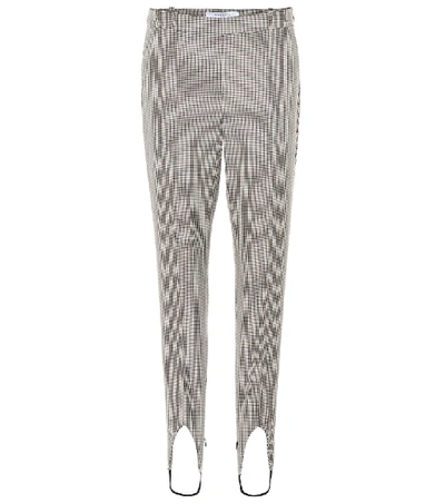 Shop Givenchy Mid-rise Wool Stirrup Pants In Brown