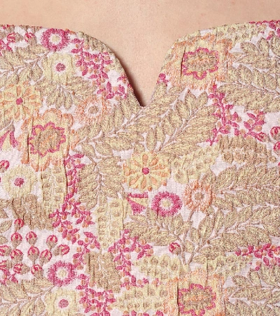 Shop Rebecca Vallance Stella Floral Midi Dress In Pink
