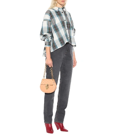 Shop Isabel Marant Macao Plaid Cotton And Linen Shirt In Blue