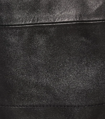 Shop Petar Petrov Rieke Leather Culottes In Black
