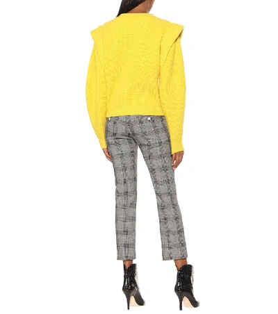 Shop Isabel Marant Bolton Cashmere And Wool Sweater In Yellow