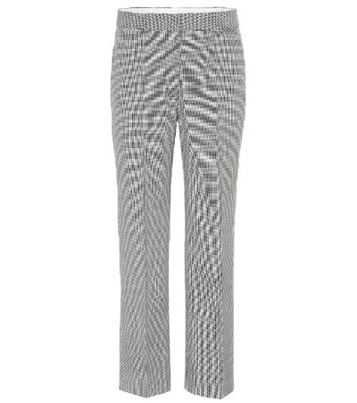 Shop Stella Mccartney Cropped Wool Straight-leg Pants In Grey