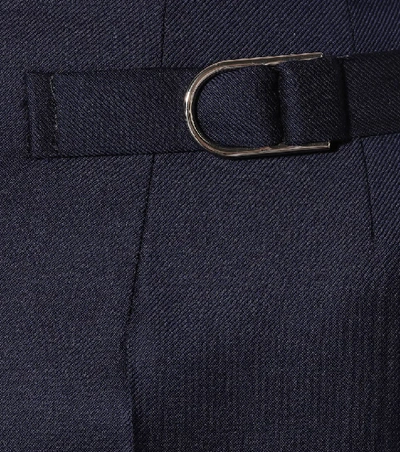 Shop Gabriela Hearst Lisa Merino Wool Trousers In Blue