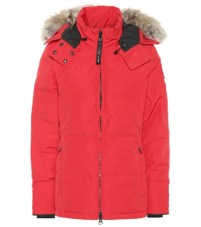 Shop Canada Goose Chelsea Down Parka In Red