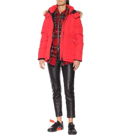 Shop Canada Goose Chelsea Down Parka In Red