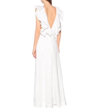 Shop Kalita Eros Linen Maxi Dress In White