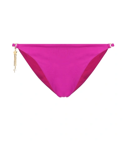 Shop Stella Mccartney Embellished Bikini Bottoms In Pink