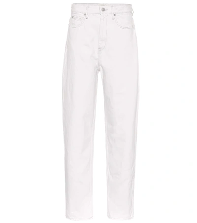 Shop Isabel Marant Étoile Corby High-waisted Jeans In White