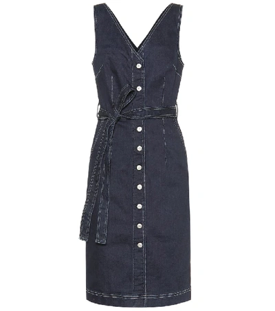 Shop 3x1 Albany Denim Midi Dress In Blue