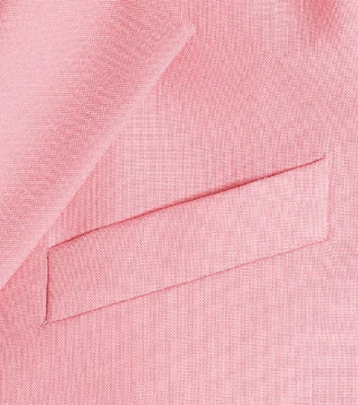 Shop Givenchy Wool Blazer In Pink