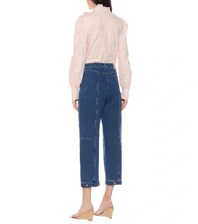 Shop See By Chloé High-rise Stretch-denim Jeans In Blue