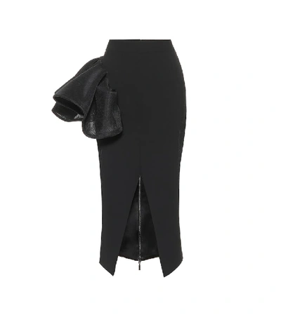 Shop Maticevski Cause Ruffle Pencil Skirt In Black