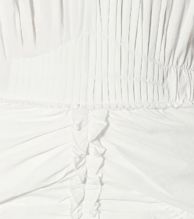 Shop Isabel Marant Unice Ruffled Dress In White