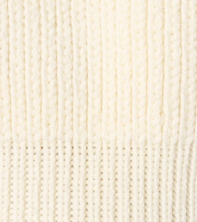 Shop Chloé Wool And Silk-blend Sweater In White